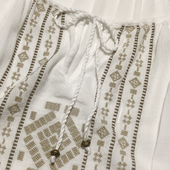 J Jill Embroidered Gauze Blouse - Picture 3 of 12